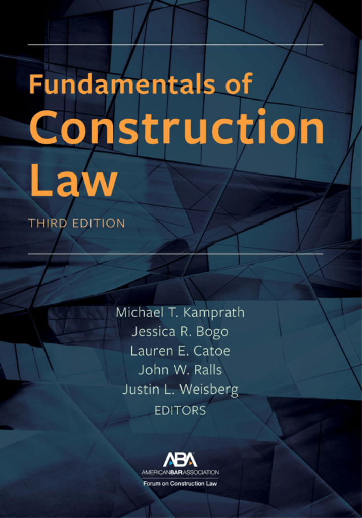 Fundamentals of Construction Law - 3rd Edition - Michael Thomas Kamprath cover