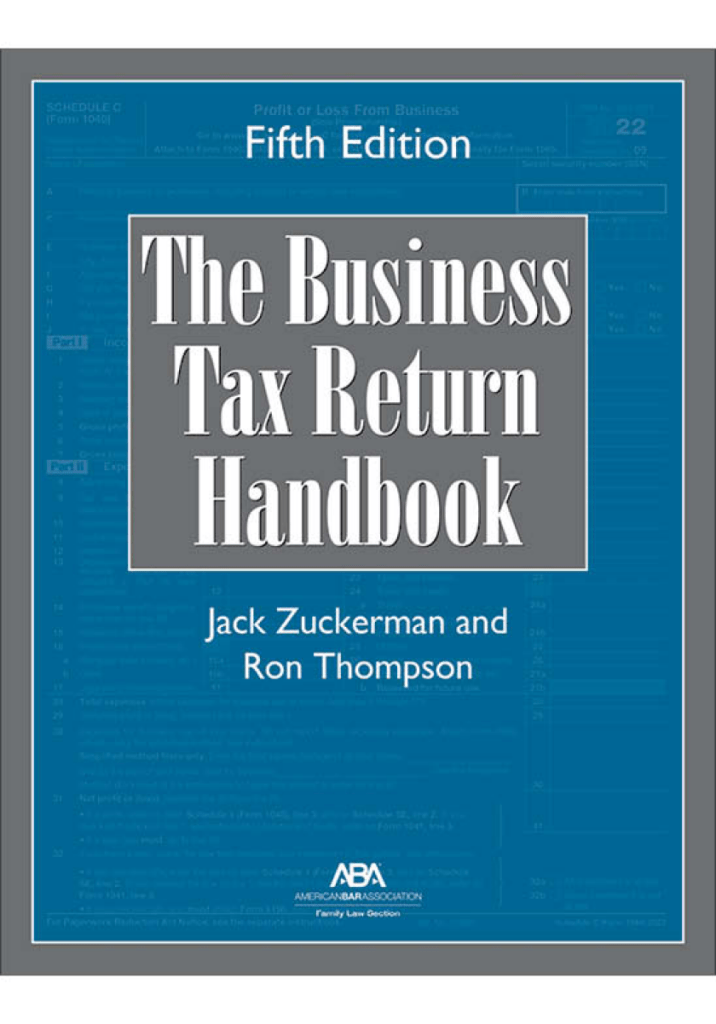 The Business Tax Return Handbook - 5th Edition - Jack Zuckerman