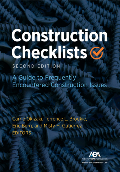 Construction Checklists, Second Edition: A Guide To Frequently Encountered Construction Issues -  Carrie L Okizaki
