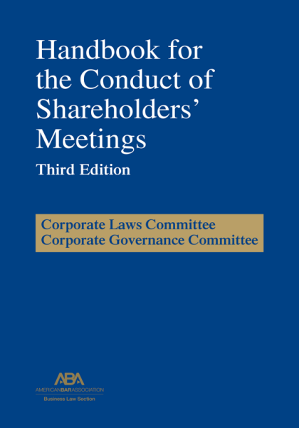 Handbook for the Conduct of Shareholders' Meetings - 3rd Edition
