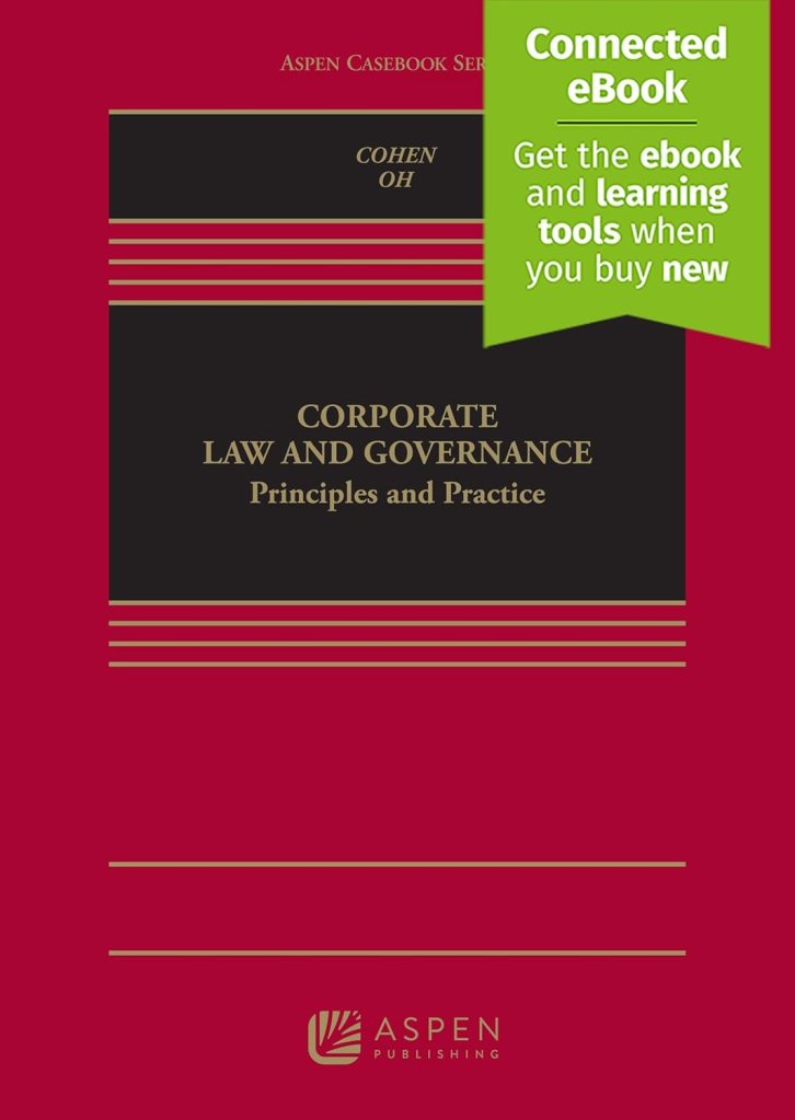 Corporate Law and Governance: Principles and Practice - 1st Edition - Charles C. Cohen