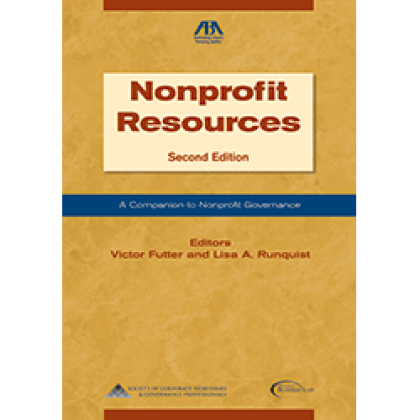 Nonprofit Resources: A Companion to Nonprofit Governance - 2nd Edition - Lisa A Runquist