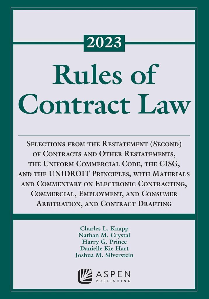 Rules of Contract Law: 2023 Statutory Supplement - Knapp - EBOOK ONLY